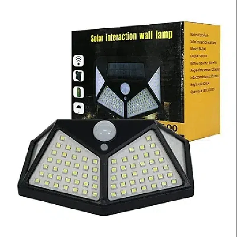 1 Piece BK-100 Solar Interaction Wall Lamp – 100 LED
