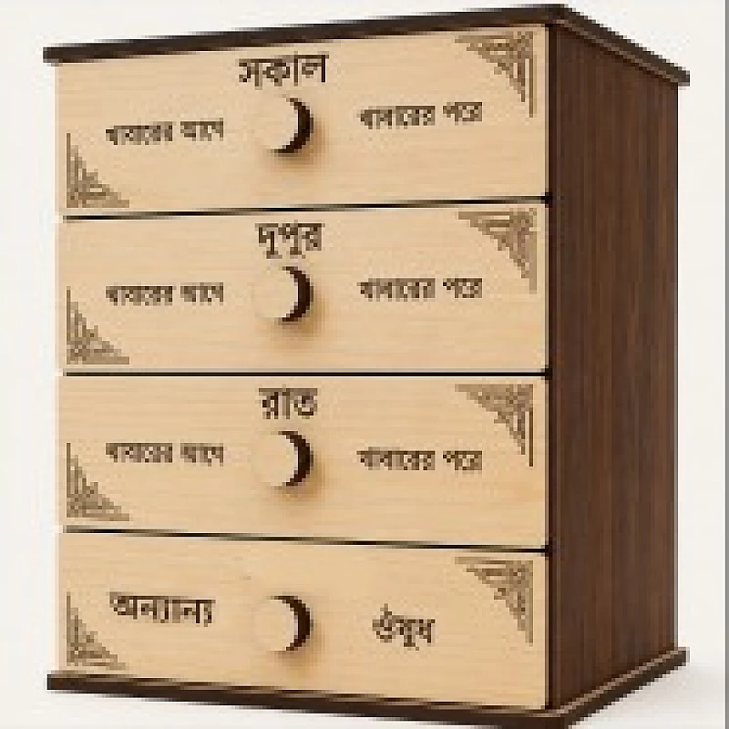 4 Layer Medicine Box (1 Pcs)