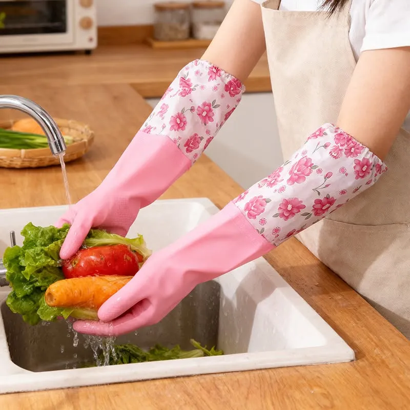 Premium Long Silicone Dishwashing Gloves