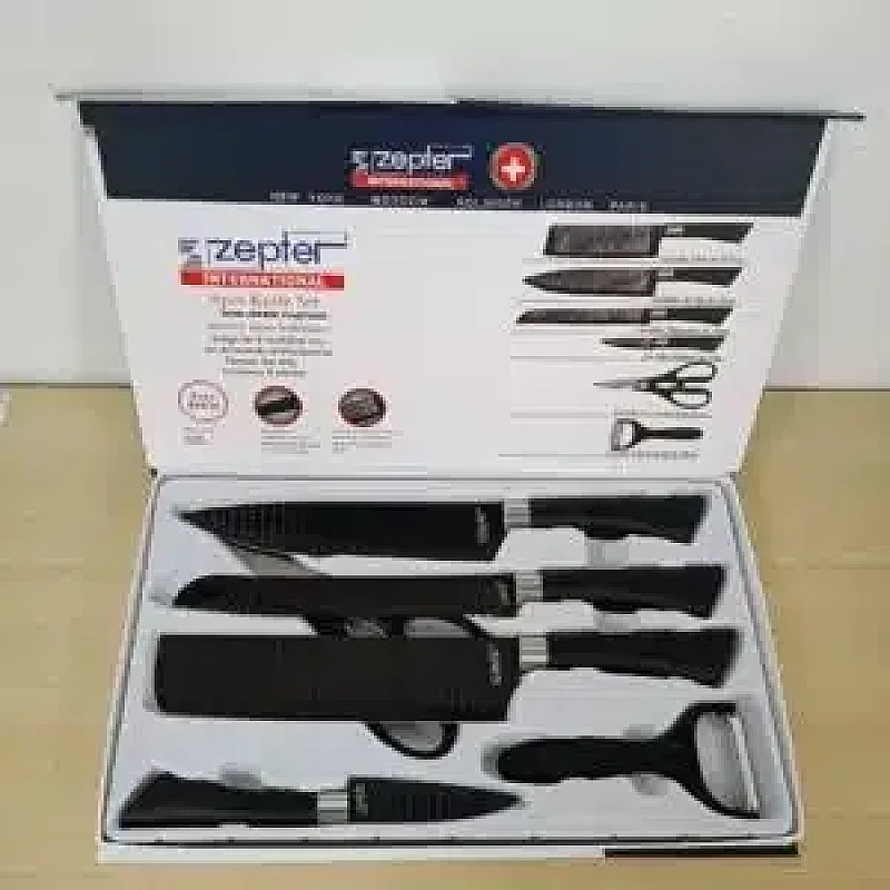 Zepter 6 pcs knife set With Free Sharpener 1