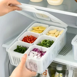 6-Grid Fridge Storage Box