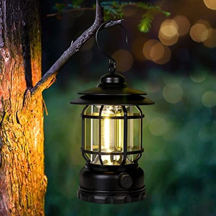 Rechargeable Retro Camping Lamp - Image 3